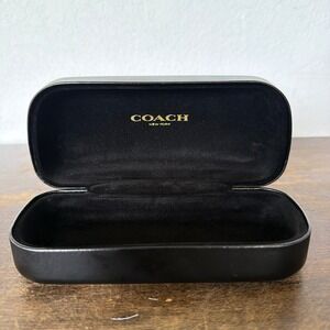Coach Hard‎ Shell Glasses Case Glossy Black Sunglasses Eyeglasses Clamshell